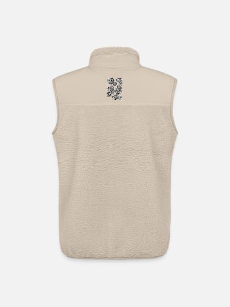 Mirrorballs - Unisex Sherpa Gilet by Stanley/Stella - beige