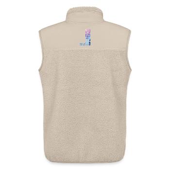 20. Geburtstag 2006 Geschenk - Unisex Sherpaweste von Stanley/Stella - Beige - Hinten - AI Model Male 178 light (178cm)