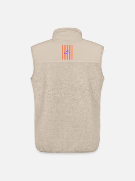 Oh Hallo Streifengruß - Unisex Sherpaweste von Stanley/Stella - Beige