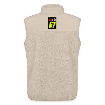 Spiel am 67. Neon Sprint - Unisex Sherpaweste von Stanley/Stella - Beige - Hinten - AI Model Male 178 light (178cm)