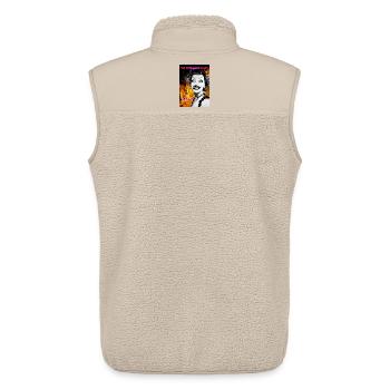 Burn_Baby-_Burn - Unisex Sherpaweste von Stanley/Stella - Beige - Hinten - AI Model Male 178 light (178cm)