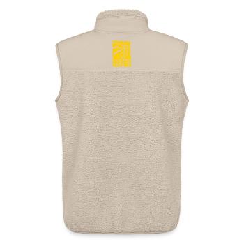 Sonnenkreis No Sun No Fun - Unisex Sherpaweste von Stanley/Stella - Beige - Hinten - AI Model Male 178 light (178cm)