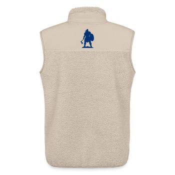 Wikinger Kämpfer Silhouette - Unisex Sherpaweste von Stanley/Stella - Beige - Hinten - AI Model Male 178 light (178cm)