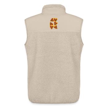herzen on fire - Unisex Sherpaweste von Stanley/Stella - Beige - Hinten - AI Model Male 178 light (178cm)