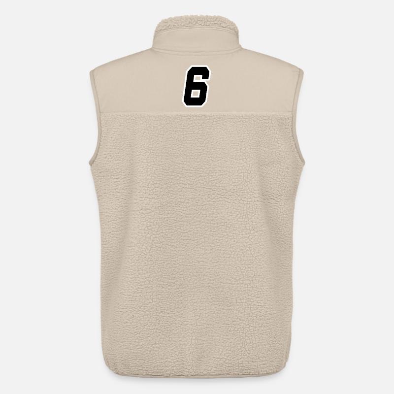 Nummer sechs 6 - Unisex Sherpaweste von Stanley/Stella - Beige