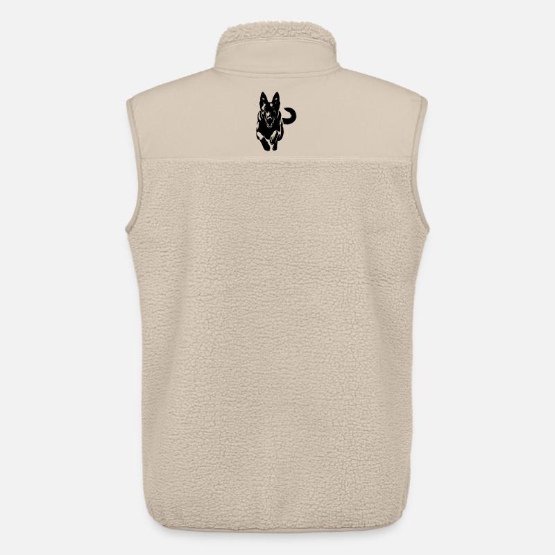 Malinois - Unisex Sherpaweste von Stanley/Stella - Beige