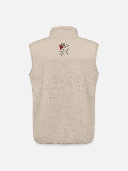 Frau mit Erdbeeren Erdbeermädchen - Unisex Sherpaweste von Stanley/Stella - Beige