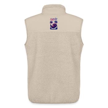 Ruhestand Rente Bär Rentner Palmen Zeit Geschenk - Unisex Sherpaweste von Stanley/Stella - Beige - Hinten - AI Model Male 178 light (178cm)