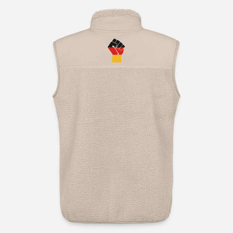 Flaggenfaust Kraft der Einheit - Unisex Sherpaweste von Stanley/Stella - Beige
