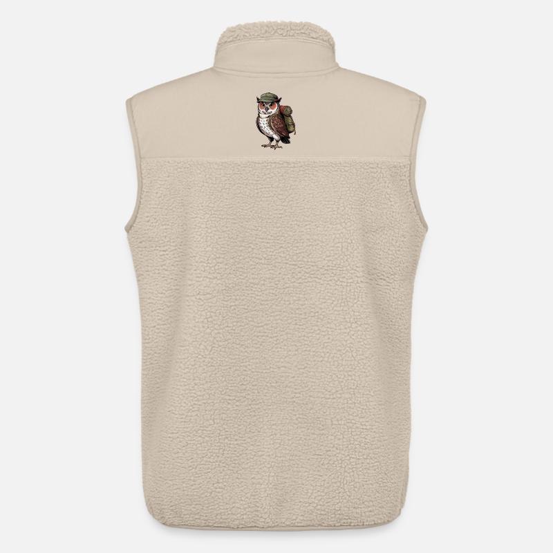 Wandernde Eule Abenteuer - Unisex Sherpaweste von Stanley/Stella - Beige