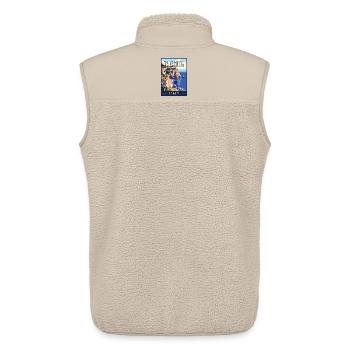Entdecken Sie die Schönheit von Taormina in Italien - Unisex Sherpaweste von Stanley/Stella - Beige - Hinten - AI Model Male 178 light (178cm)