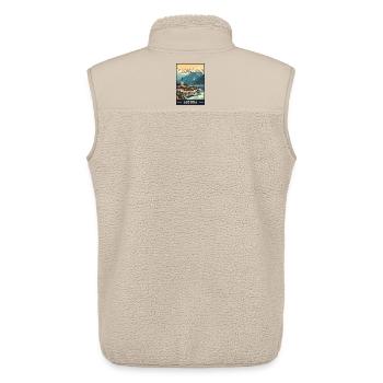 Gmunden Lakeside Beauty in Austria - Unisex Sherpa Gilet by Stanley/Stella - beige - Back - AI Model Male 178 light (178cm)