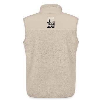 The Llamas Are Coming Horror Art - Unisex Sherpaweste von Stanley/Stella - Beige - Hinten - AI Model Male 178 light (178cm)