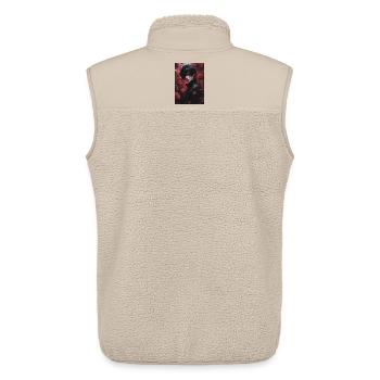 Black Pink Kings - Unisex Sherpa Gilet by Stanley/Stella - beige - Back - AI Model Male 178 light (178cm)