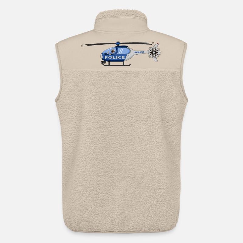 Police Helicopter Pilot Hubschrauber - Unisex Sherpaweste von Stanley/Stella - Beige