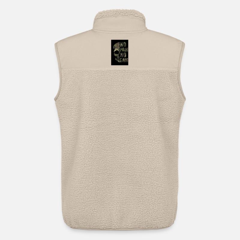 No Pain no Gain - Unisex Sherpaweste von Stanley/Stella - Beige