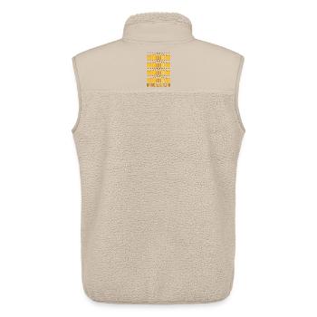 Bierzich 40. Geburtstag Vierzig Bier Vierzich 40 - Unisex Sherpaweste von Stanley/Stella - Beige - Hinten - AI Model Male 178 light (178cm)