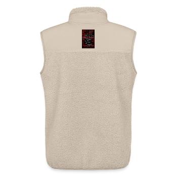 LASS MICH in Ruhe ich bin genervt - Poster - Unisex Sherpaweste von Stanley/Stella - Beige - Hinten - AI Model Male 178 light (178cm)
