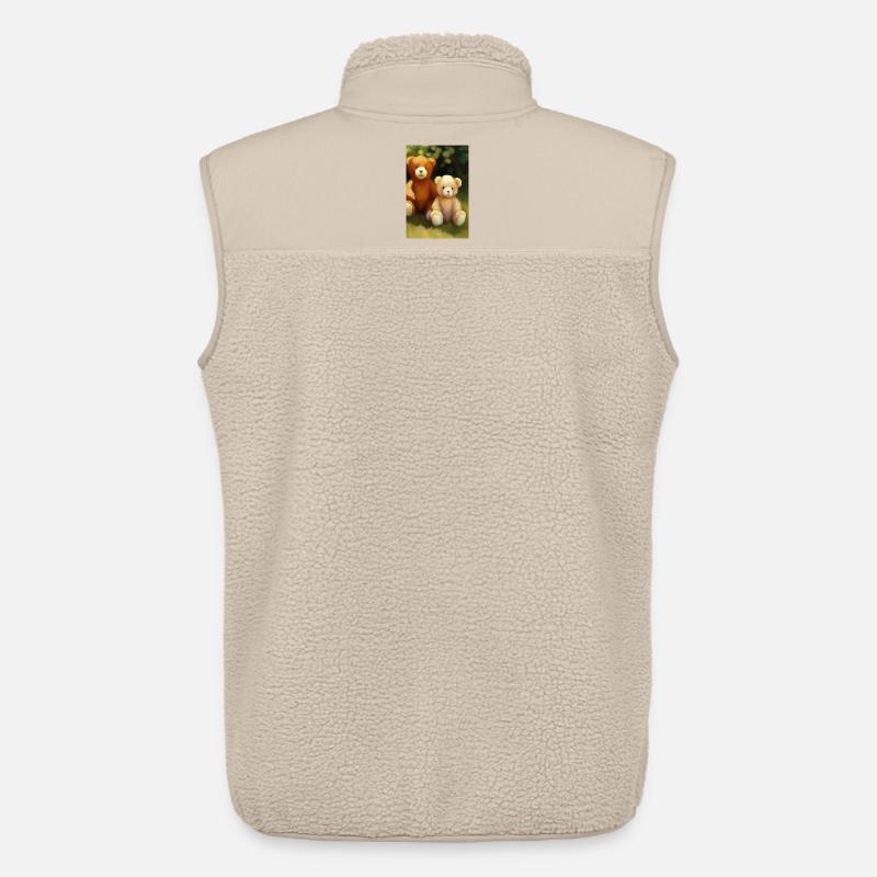 Teddybär - Unisex Sherpaweste von Stanley/Stella - Beige