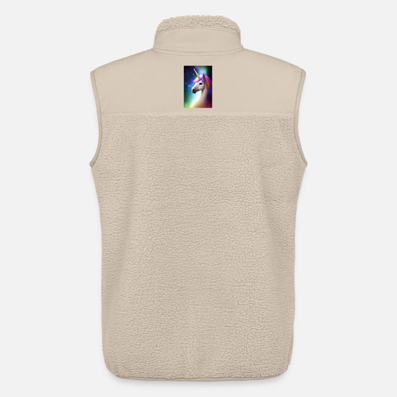 Einhorn - Unisex Sherpaweste von Stanley/Stella - Beige