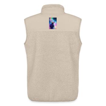 Unicorn - Unisex Sherpa Gilet by Stanley/Stella - beige - Back - AI Model Male 178 light (178cm)