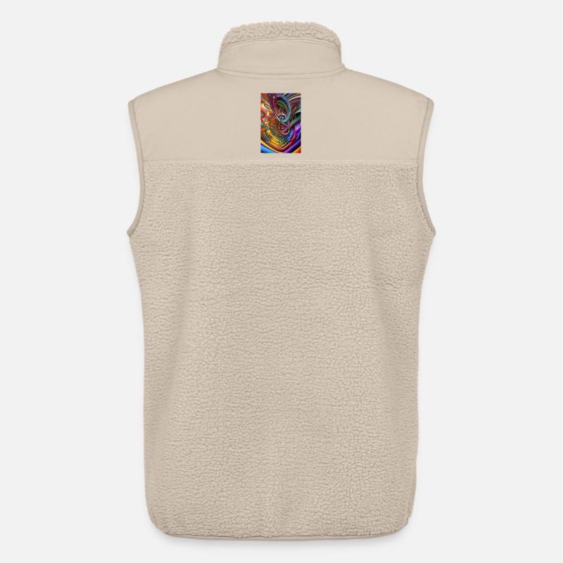 Abstrakte Kunst - Unisex Sherpaweste von Stanley/Stella - Beige