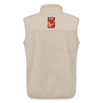 Fruit - Unisex Sherpa Gilet by Stanley/Stella - beige - Back - AI Model Male 178 light (178cm)
