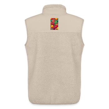 Fruit - Unisex Sherpa Gilet by Stanley/Stella - beige - Back - AI Model Male 178 light (178cm)
