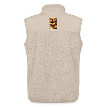 Mussels - Unisex Sherpa Gilet by Stanley/Stella - beige - Back - AI Model Male 178 light (178cm)