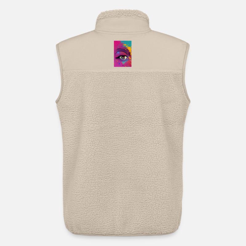 Abstrakte Kunst - Unisex Sherpaweste von Stanley/Stella - Beige