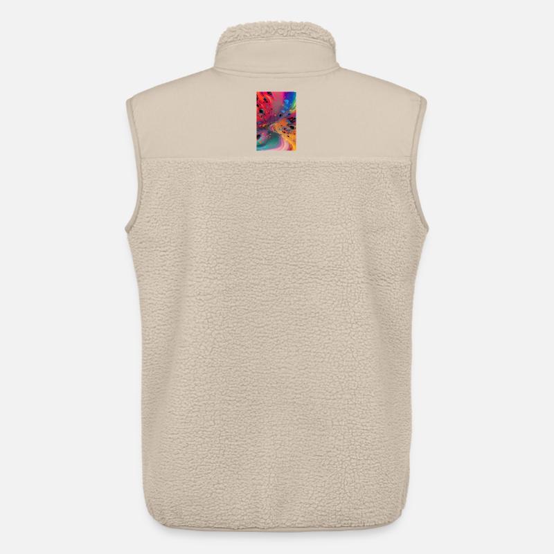 Abstrakte Kunst - Unisex Sherpaweste von Stanley/Stella - Beige