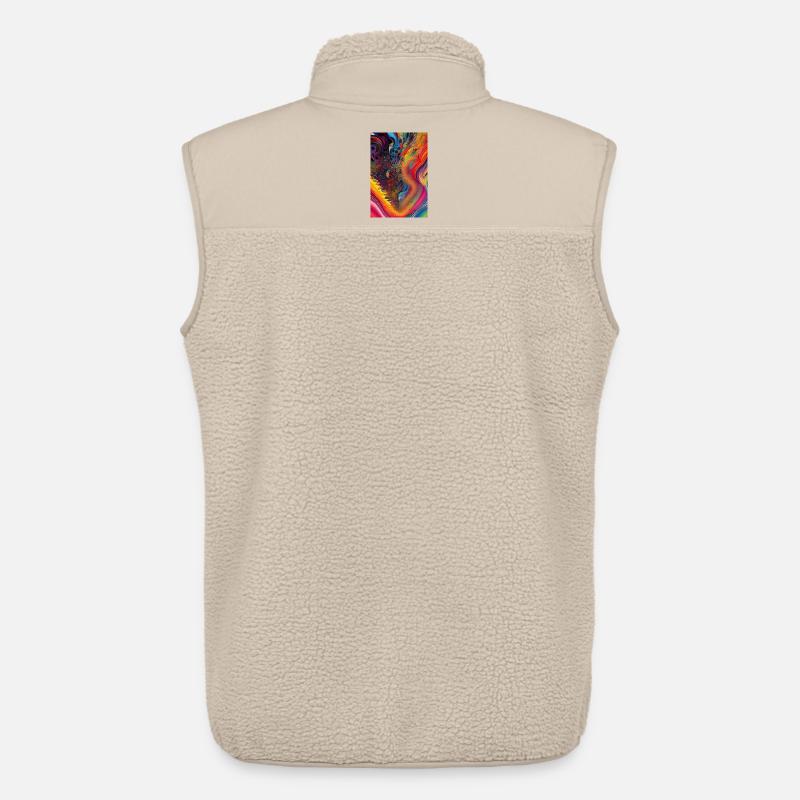 Abstrakte Kunst - Unisex Sherpaweste von Stanley/Stella - Beige
