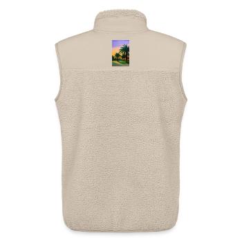 Arabische Wüste - Unisex Sherpaweste von Stanley/Stella - Beige - Hinten - AI Model Male 178 light (178cm)
