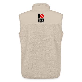 NO2XTRMSM - Unisex Sherpa Gilet by Stanley/Stella - beige - Back - AI Model Male 178 light (178cm)