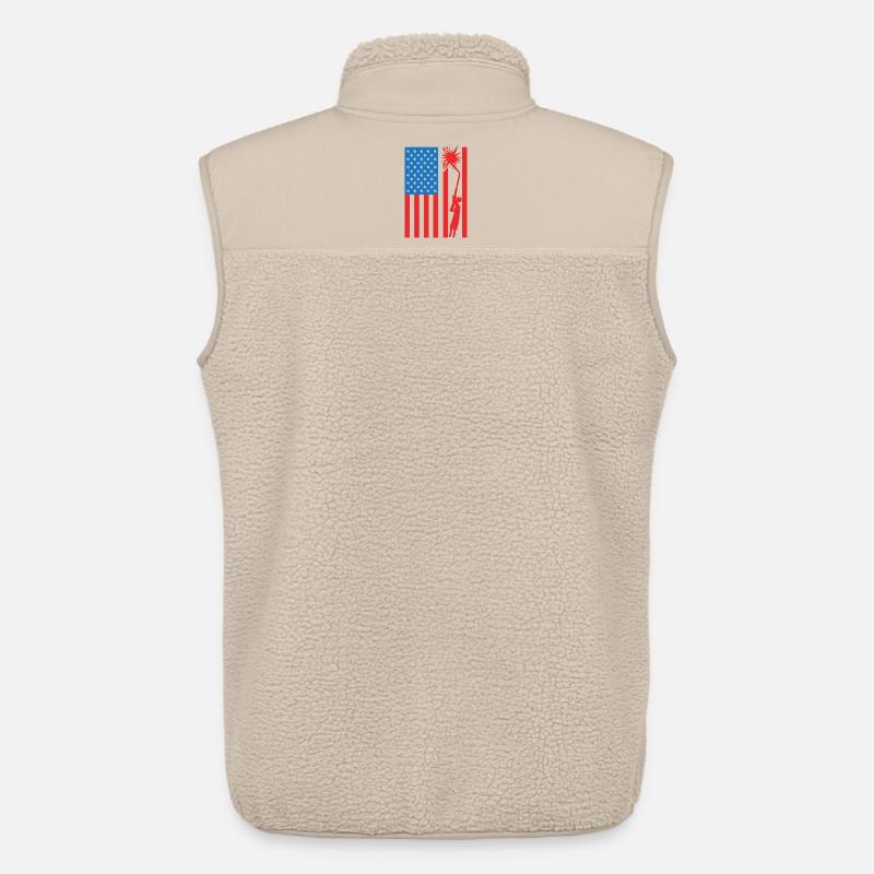 USA Schweißer - Unisex Sherpaweste von Stanley/Stella - Beige