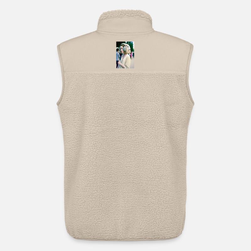 Anthropomorph 10 - Unisex Sherpaweste von Stanley/Stella - Beige