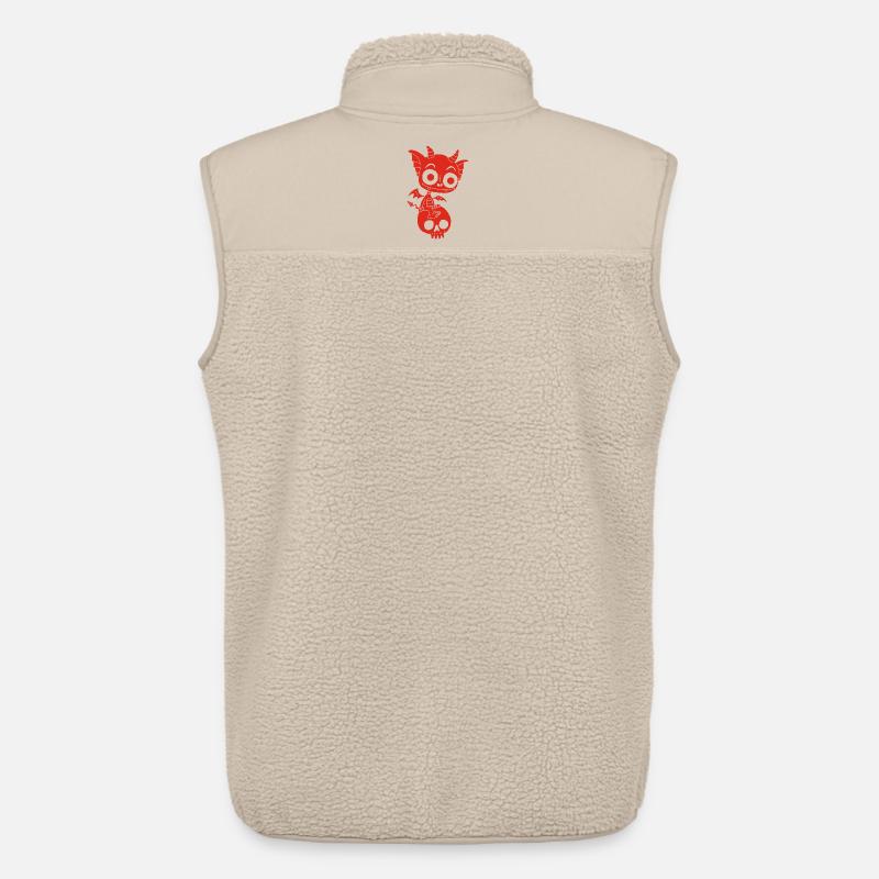 Kleiner roter Dämon ruht - Unisex Sherpaweste von Stanley/Stella - Beige