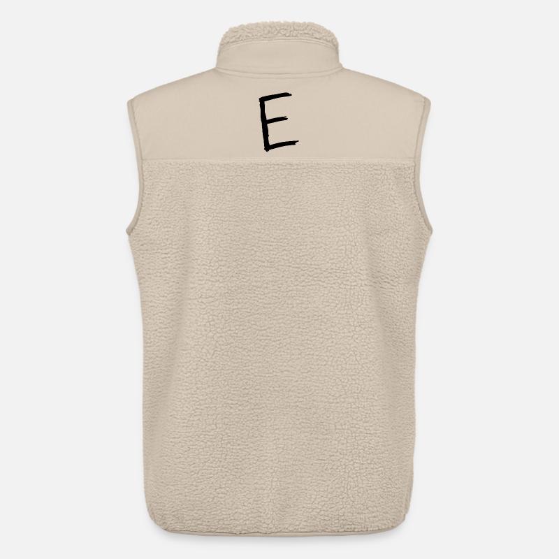 Buchstaben E - Unisex Sherpaweste von Stanley/Stella - Beige