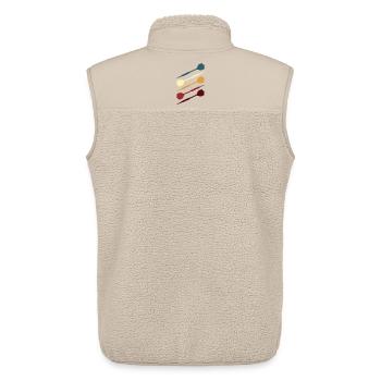 Dart Darts Dartpfeil Vintage Retro - Unisex Sherpaweste von Stanley/Stella - Beige - Hinten - AI Model Male 178 light (178cm)
