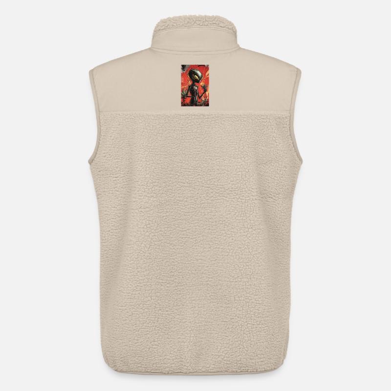 Außerirdischer Gärtner Graffiti - Unisex Sherpaweste von Stanley/Stella - Beige