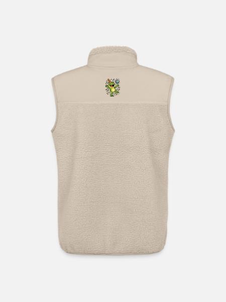 Party Frog - Unisex Sherpa Gilet by Stanley/Stella - beige