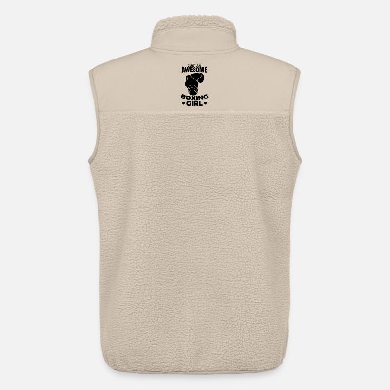 Boxer Mädchen - Unisex Sherpaweste von Stanley/Stella - Beige