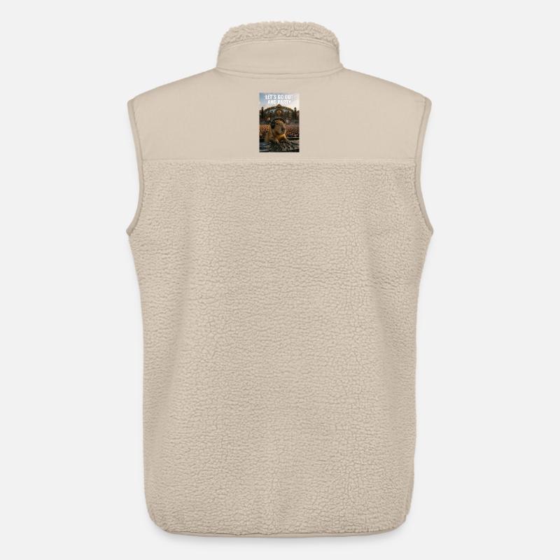 Capybara DJ Party - Unisex Sherpaweste von Stanley/Stella - Beige