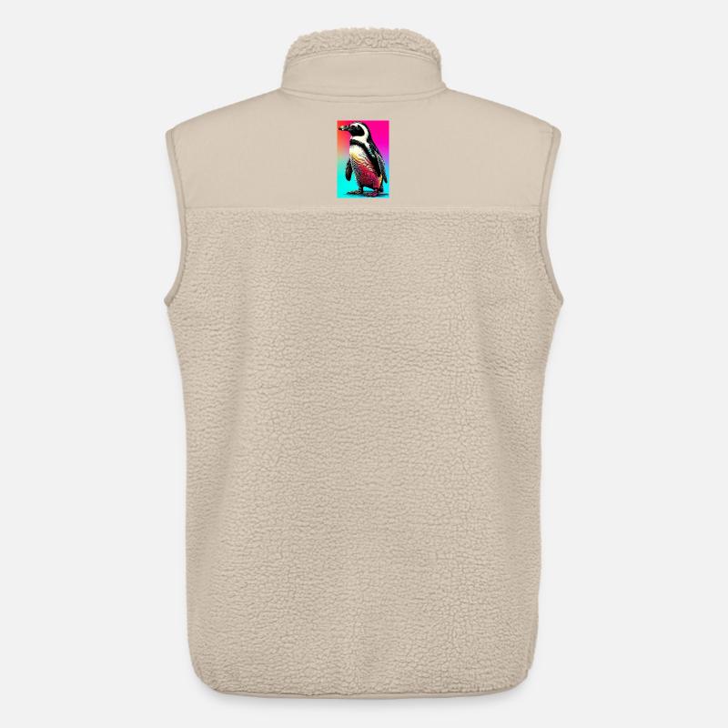 Pinguin - Unisex Sherpaweste von Stanley/Stella - Beige