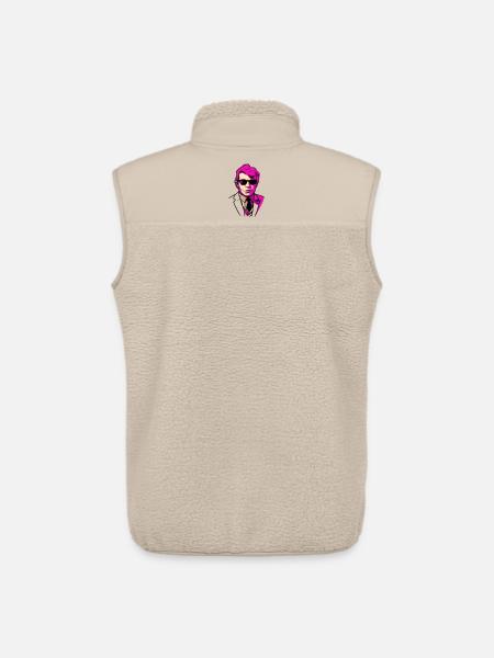 Popart-Porträt mit Sonnenbrille - Unisex Sherpaweste von Stanley/Stella - Beige