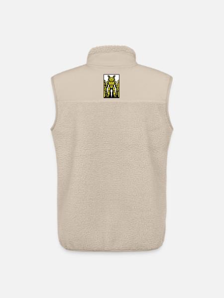 Cat Robot in Stadtlandschaft - Unisex Sherpaweste von Stanley/Stella - Beige
