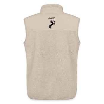 Schütze - Unisex Sherpaweste von Stanley/Stella - Beige - Hinten - AI Model Male 178 light (178cm)