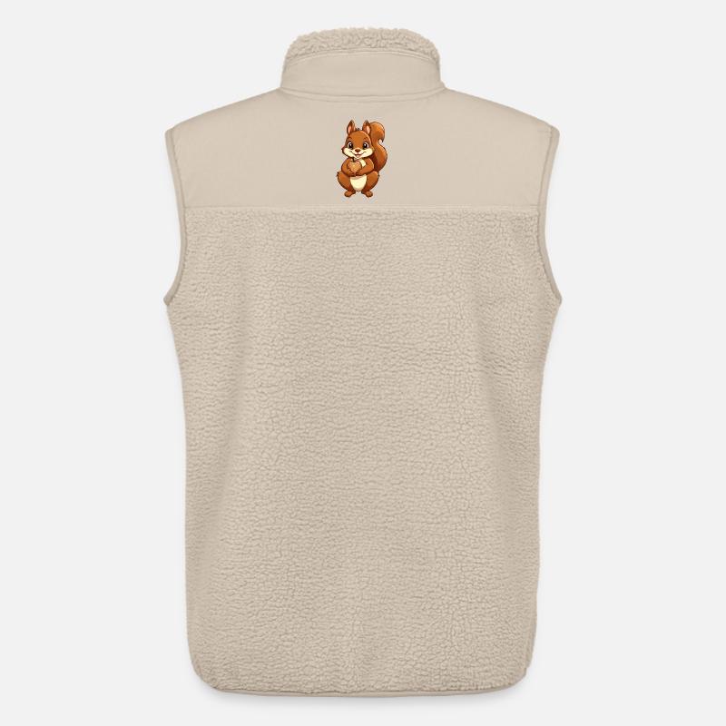 Eichhörnchen im Herbst - Unisex Sherpaweste von Stanley/Stella - Beige