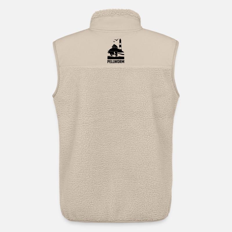 Insel Pellworm - Unisex Sherpaweste von Stanley/Stella - Beige