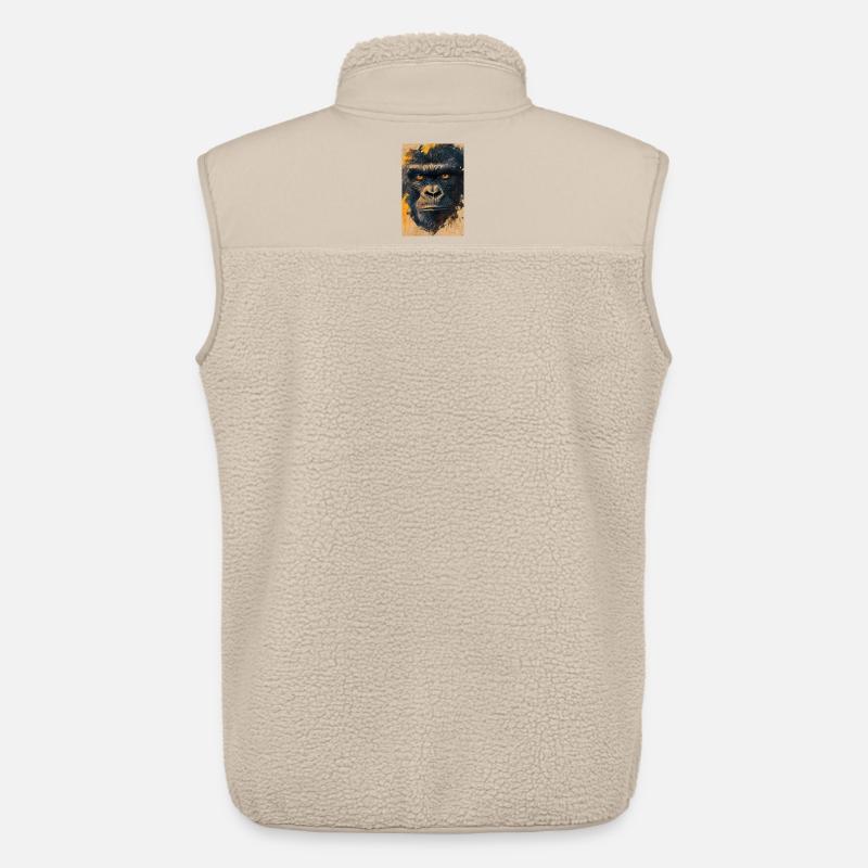 Illustration eines Gorillas - Unisex Sherpaweste von Stanley/Stella - Beige